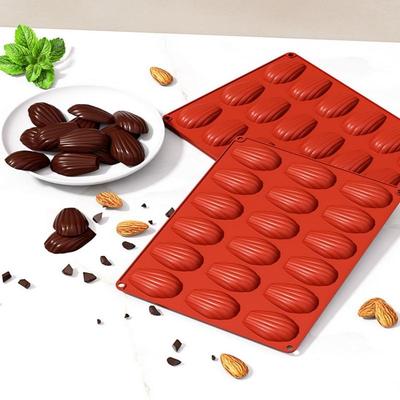 18 Cavities Mini Food Grade Madeleine Silicone Cake Mold Cookie Mold DIY Shell Baking Pan Mould Kitchen Bakeware Accessories
