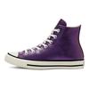 Metais Brilhantes Chuck Taylor All Star Cano Alto Couro Roxo Feminino 565824C