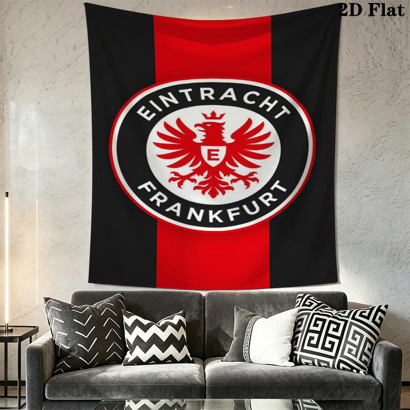 Eintracht Frankfurt Wall Tapestry Aesthetic Wall Hanging Printed Fabric Blanket Decorative Tapestries for Bedroom Living Room Home Decor