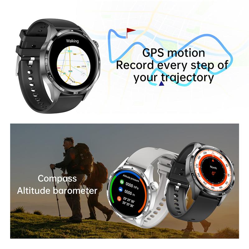 2025 Nou Ceas Inteligent GT5 PRO Ceas Bărbați 5 Pro Ecran AMOLED HD Apel Bluetooth Traiectorie GPS NFC Ritm Cardiac Busolă Ceasuri Inteligente