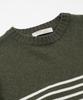 FRIZMWORKS Wool Stripe Relax Knit _ Olive