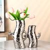 Ästhetische Smiley-Gesicht Keramikvase, Niedliche Kreative Heimdeko Blumenvase für Wohnzimmer & Tischdekoration