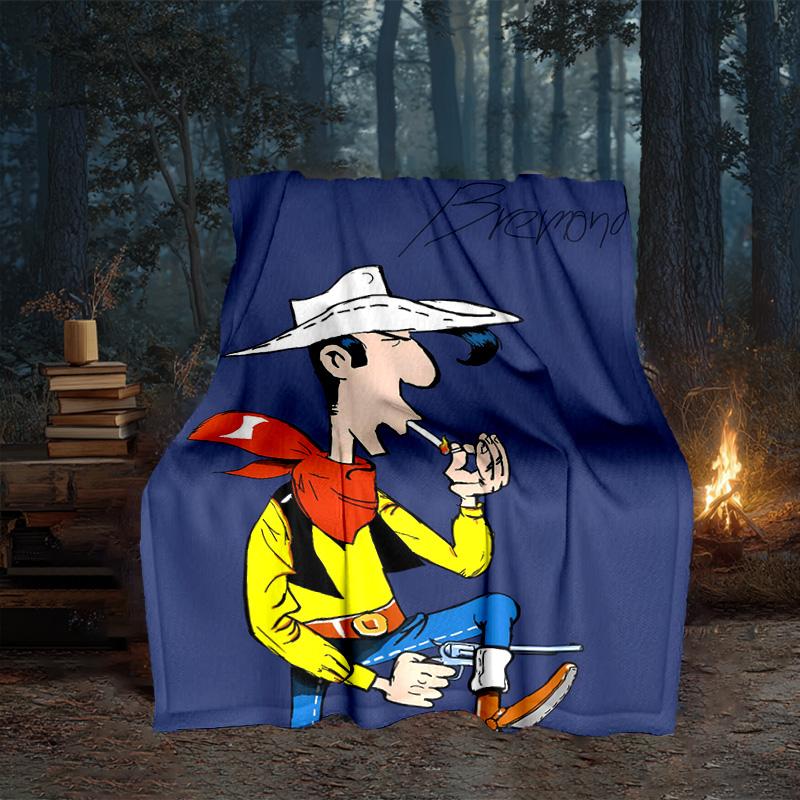 Luke Wild West Blanket Flannel Throw for Sofa, Travel, Camping, Livingroom, Office, Chair and Bed Soft and Warm Holiday gifts