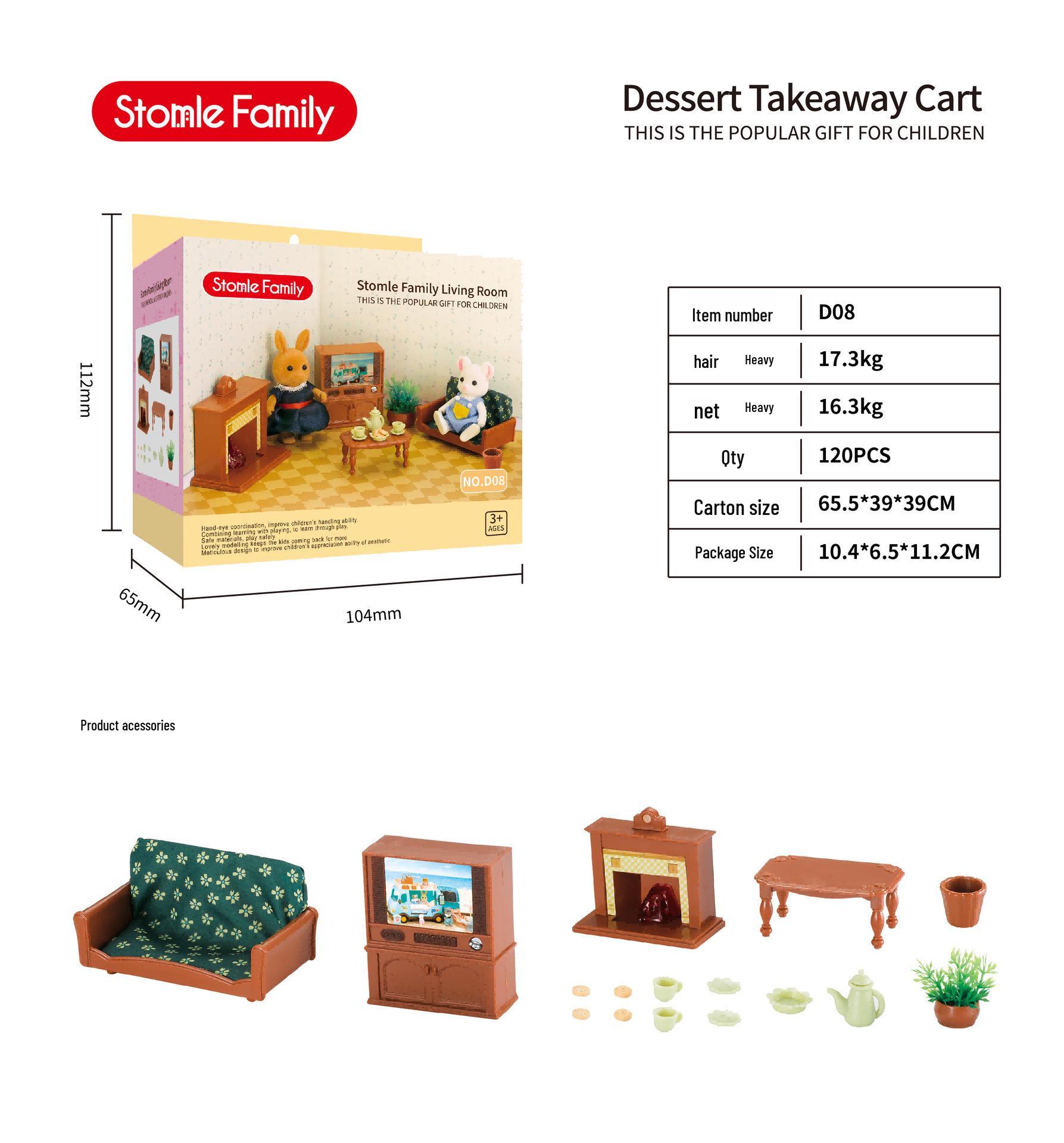 Миниатюрный игровой домик «Лесная вилла» с подсветкой - Подарочный набор для маленькой девочки