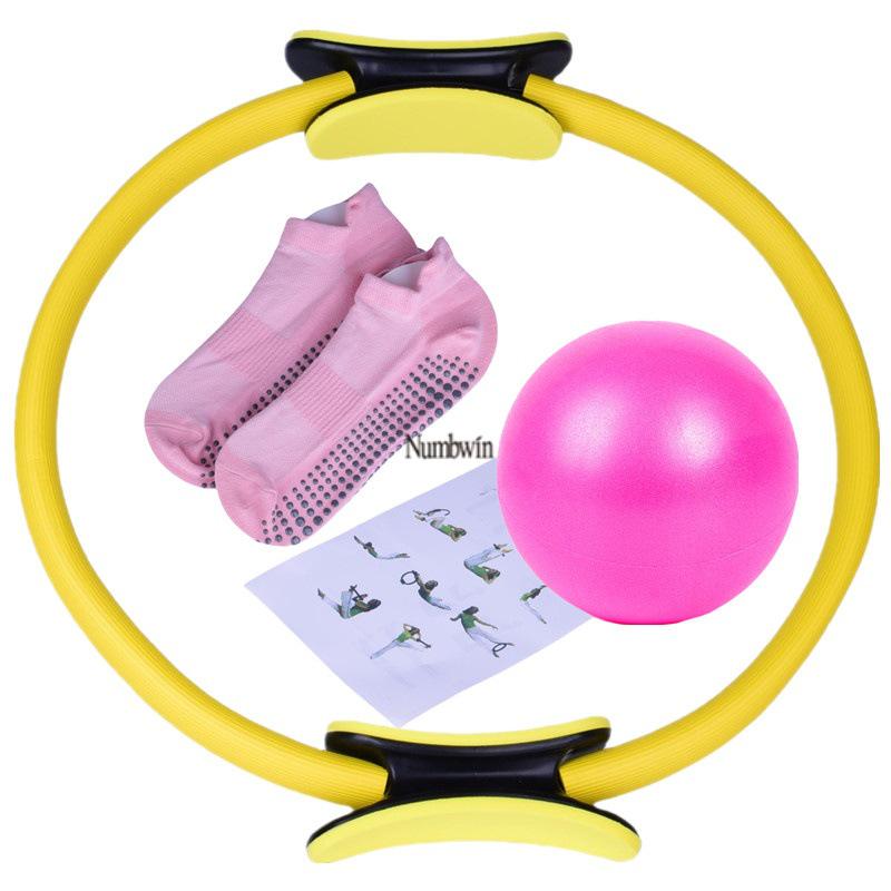 Numbwin 17-Piece Yoga & Pilates Set: Resistance Bands, Gliding Discs & More for Home Fitness
