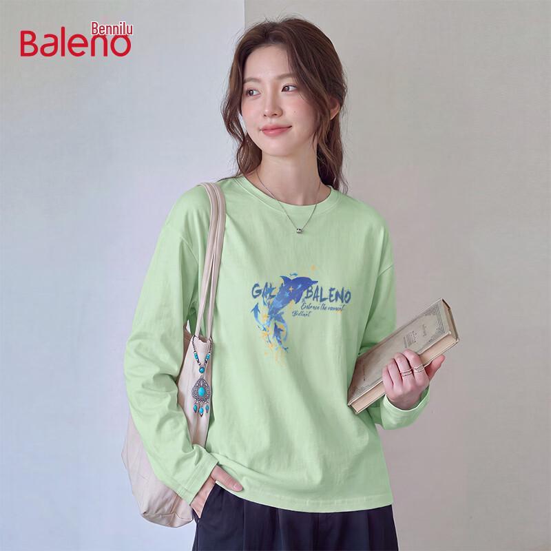 Baleno Women's Pure Cotton Long Sleeve Graphic T-Shirt