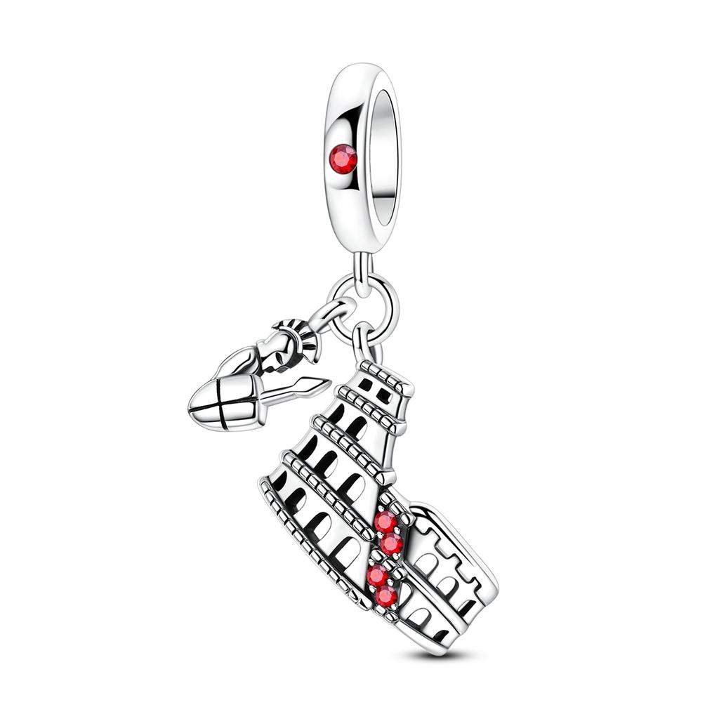 Landmark Copper Charms Original Vienna Paris Tokyo Travel Pendants Fit Bracelet Diy For Woman Jewelry Making