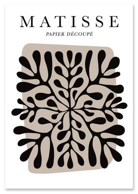 Poster Matisse Black Leaf