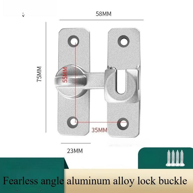 Heavy-Duty Security Anti-Theft Door Lock Handle, Commercial/Residential Grade Safety Pin Lock with Adjustable Sliding 90°/180°