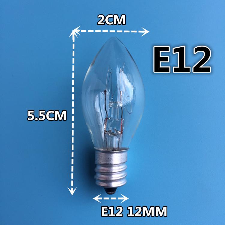 E12 Ceramic Lotus Aromatherapy Night Light with Yellow Bulb, 220V 10W Glass Shell.