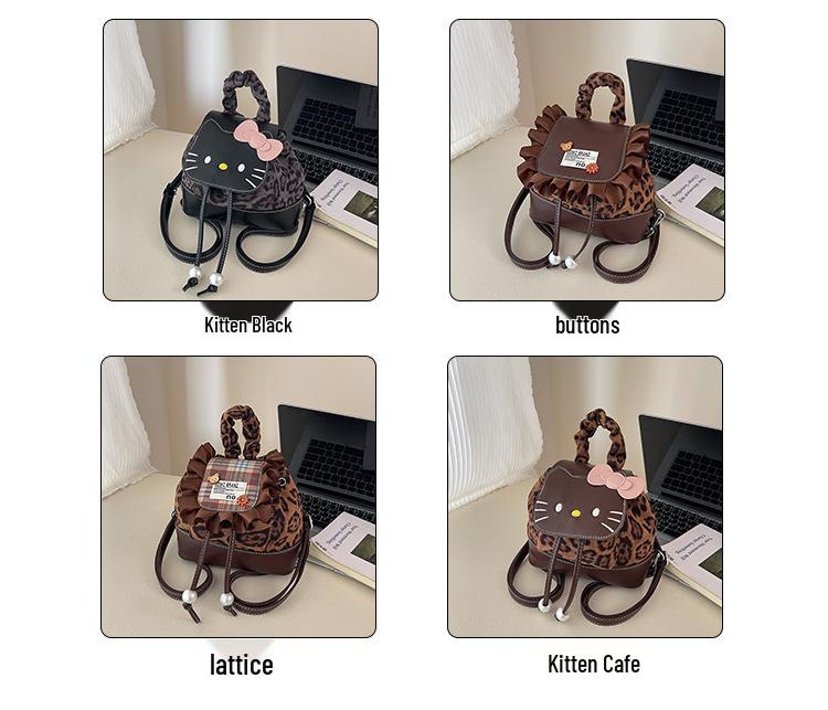 Damski plecak w panterkę: Modna, codzienna torba studencka i dojazdowa 2025 o dużej pojemności.