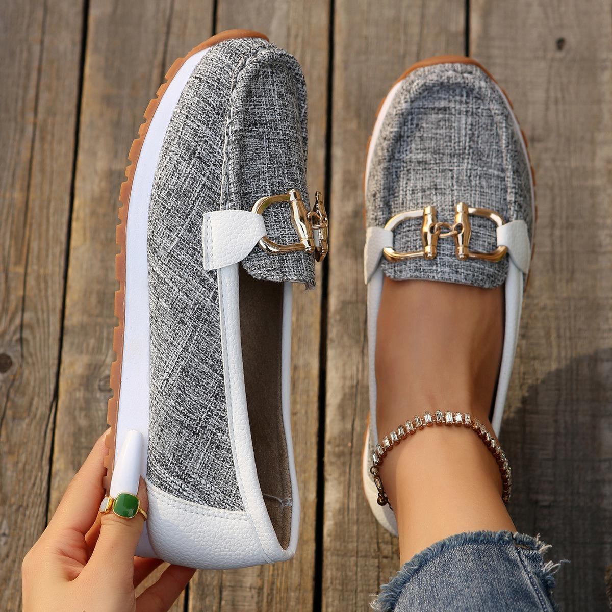 

2024 Summer Women s Thick-Soled Metal Chain Sneakers 38 сірий колір