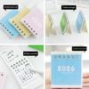 2026 Mini Desktop Calendar Cute Cartoon Desk Planner with Spiral Binding Small Planning Notebook for Office Home