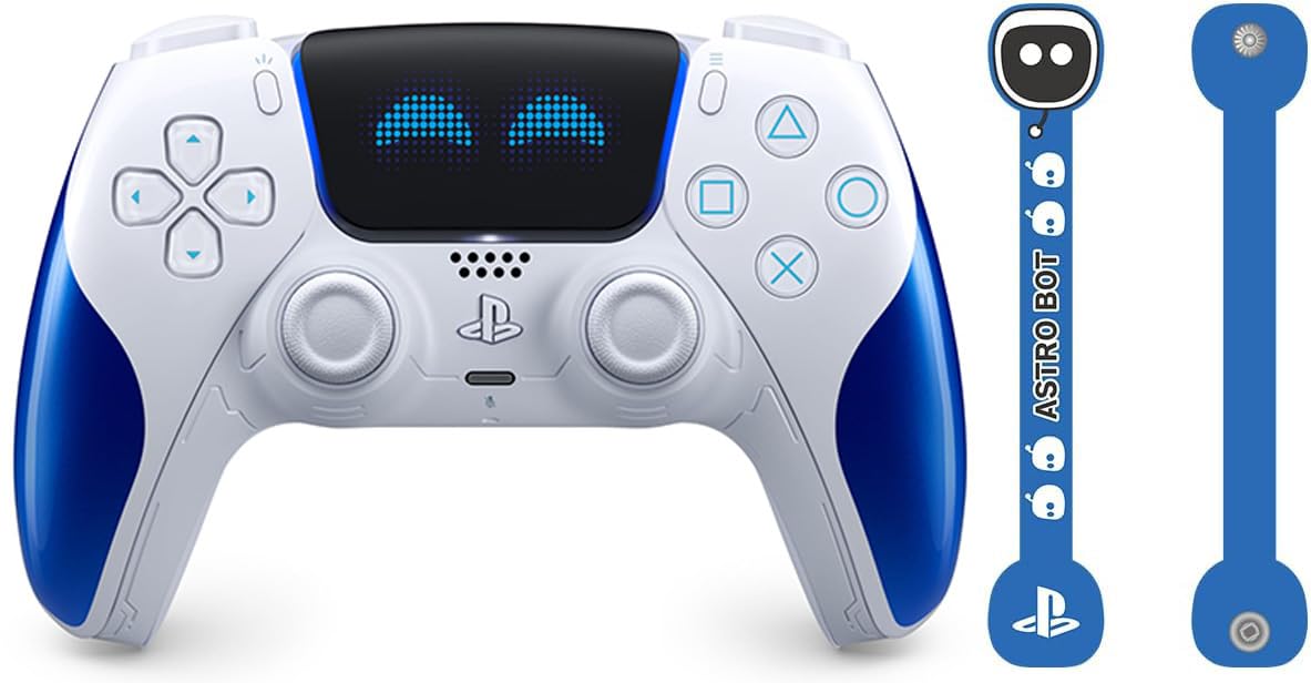 

Оригінальний бездротовий контролер DualSense® Astro Bot Радісне лімітоване видання (CFI-ZCT1JZC) [Ексклюзив для Amazon.co.jp] Включає тримач для кабелю з дизайном Astro Bot
