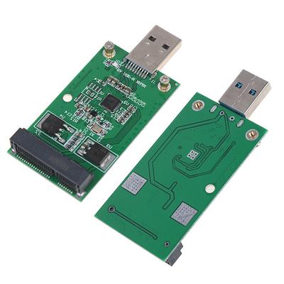1 ks Mini USB 3.0 na PCIe mSATA externý SSD PCBA konvertorový adaptérový karta