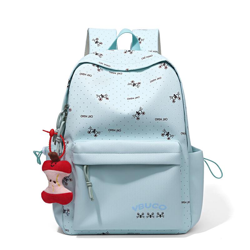 Schoolbag Cartoon Printing Travel Lightweight High-value Girls Schoolbag Large Capacity Ins Niche Non-collision Backpack