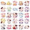 50PCS Cute Cartoon Cow Stickers - Small Animal Q Version for Notebooks, Journals, Phones - Waterproof & Girly DIY Decor