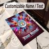 Crystal Velvet Rug Manchester City Print Custom Name Text Floor Mat Home Decor