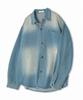 UNDEROFF Oversized Washed Denim Shirt Blue