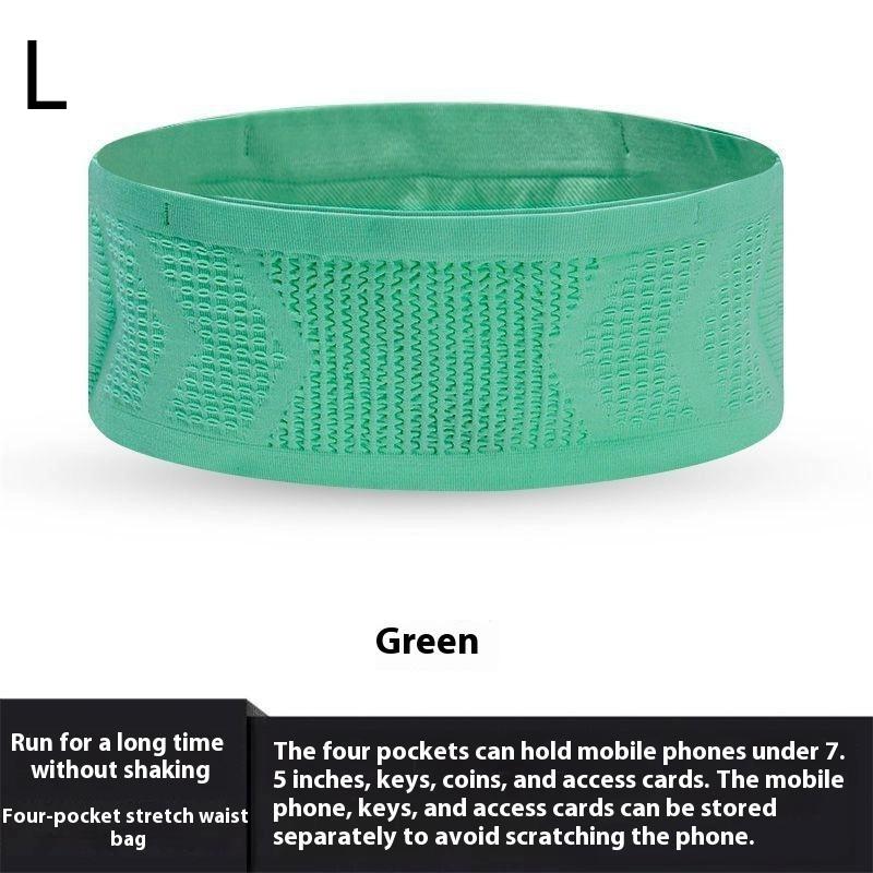 1Pc Seamless Invisible Running Waist Belt Bag Gym Bags Lightweight Invisible Mobile Phone Bags Portable Elastic Run Cycling Bag