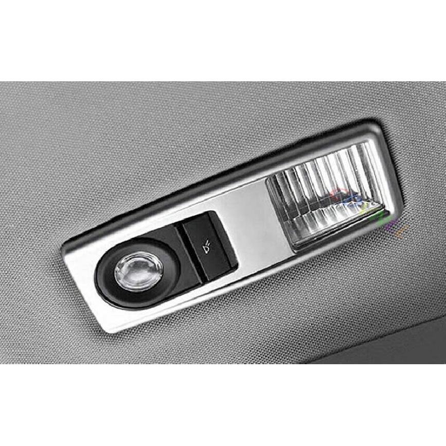 Fit For BMW X1 E84 2010-2015 ABS Silver Rear Reading Lamp Frame Cover Trim 2PCS