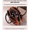 Vintage Style Women's Crossbody Bag Retro Embossed PU Leather Large Capacity Shoulder Messenger Bag with Gradient Color