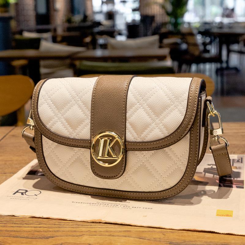 Cross-Border New Quilted Women's Bag Luxury Brand Saddle Bag Fashionable High-End Versatile Handbag Shoulder Crossbody Bag