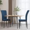 Day and Night - Day and Night Dining Chairs 2 Units Blue Velvet