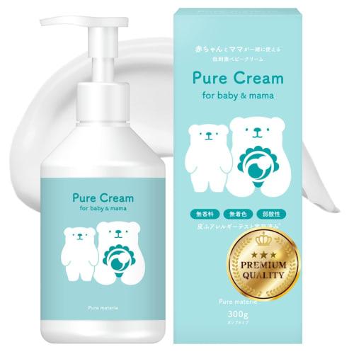 Purematelier Baby Cream, Moisturizing, Large Capacity, 300g, Pump, Body Cream, Ceramide, Amino Acid, Additive-Free, Face, Body, Sensitive, Dry Skin, C