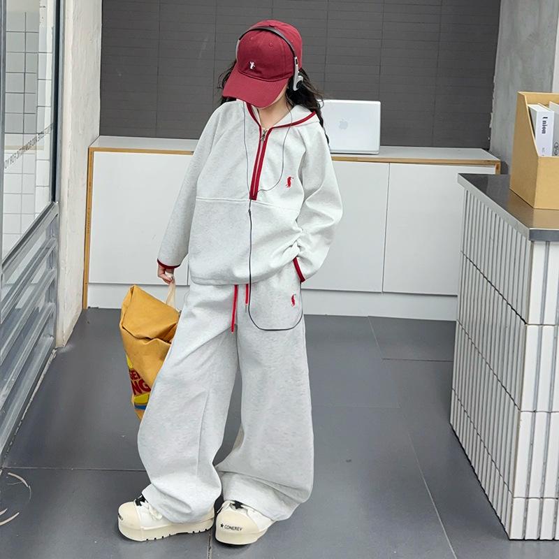 Modisches Sweatshirt- und Hosen-Set für Mädchen - Frühjahr/Herbst 2025 Kollektion