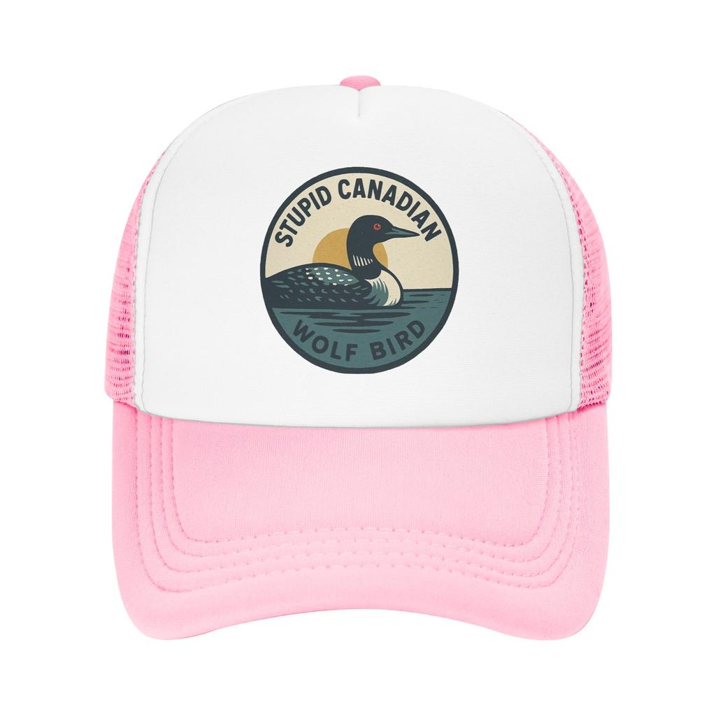 Adult Stupid Canadian Wolf Bird heated rivalry Trucker Caps Outdoor Mesh Baseball Cap Snapback Caps  Hats Sun Hat Fishing Hat