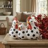 Chicken Planter for Outdoor Garden Family Resin Planter, Cute Plant Pot, Decorative Farmhouse Container Succulents Indoor Decor Whimsical