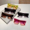 New Square Large Frame Slim Premium Sunglasses Street Shot Concave Casual Versatile Summer Sunglasses