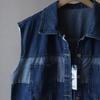 Bi Zheng 2025 Spring Korean-Style Age-Reducing Loose Denim Vest for Women