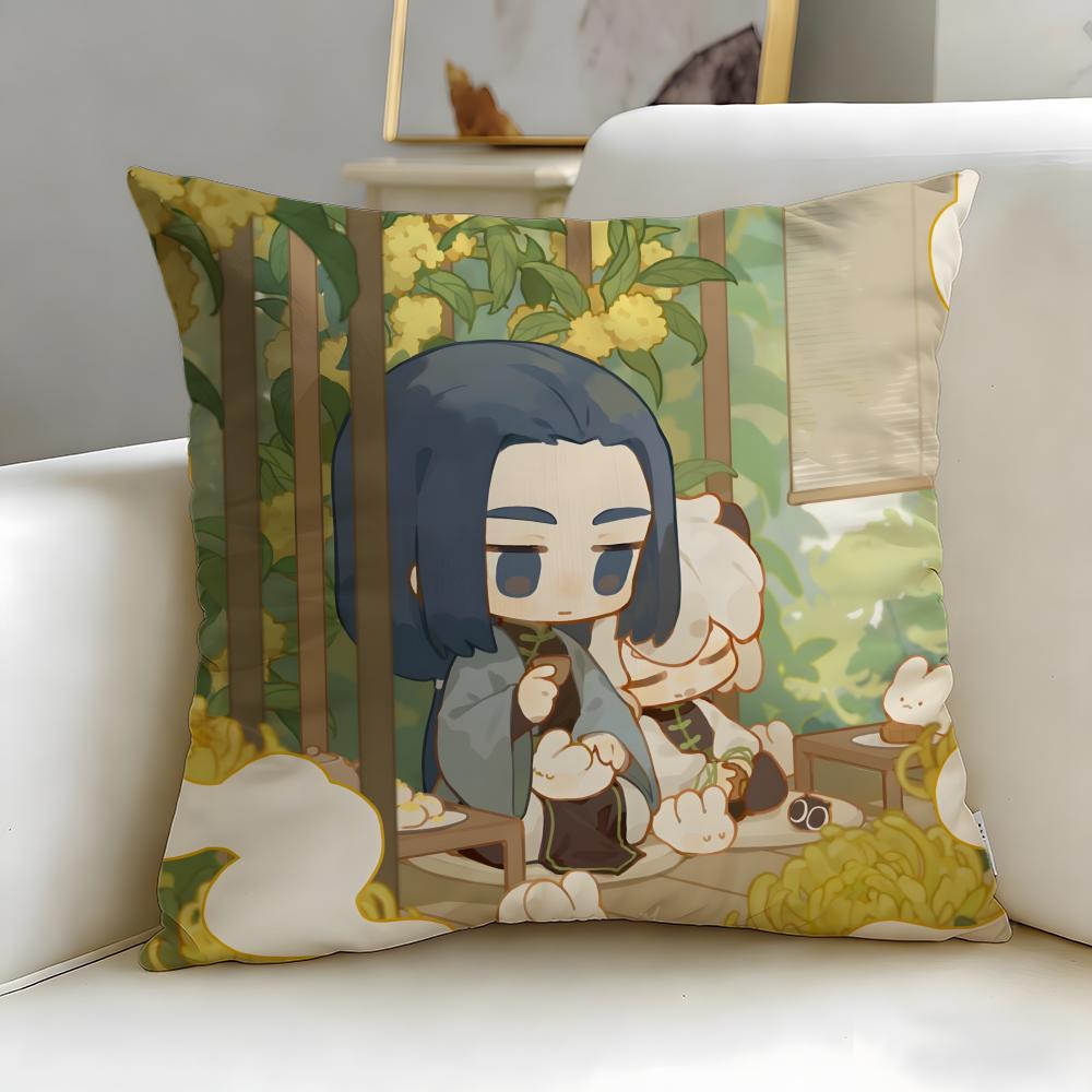 classic anime The Legend of Hei Cushion Cover Soft  EasyWash Pillow Case  Versatile for Couch Bed Travel and Office