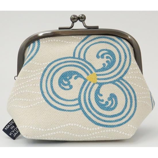 Goshiki Hanpudo "KYOTO JAPAN" Gamaguchi (Clasp Pouch) Nami-Maru
