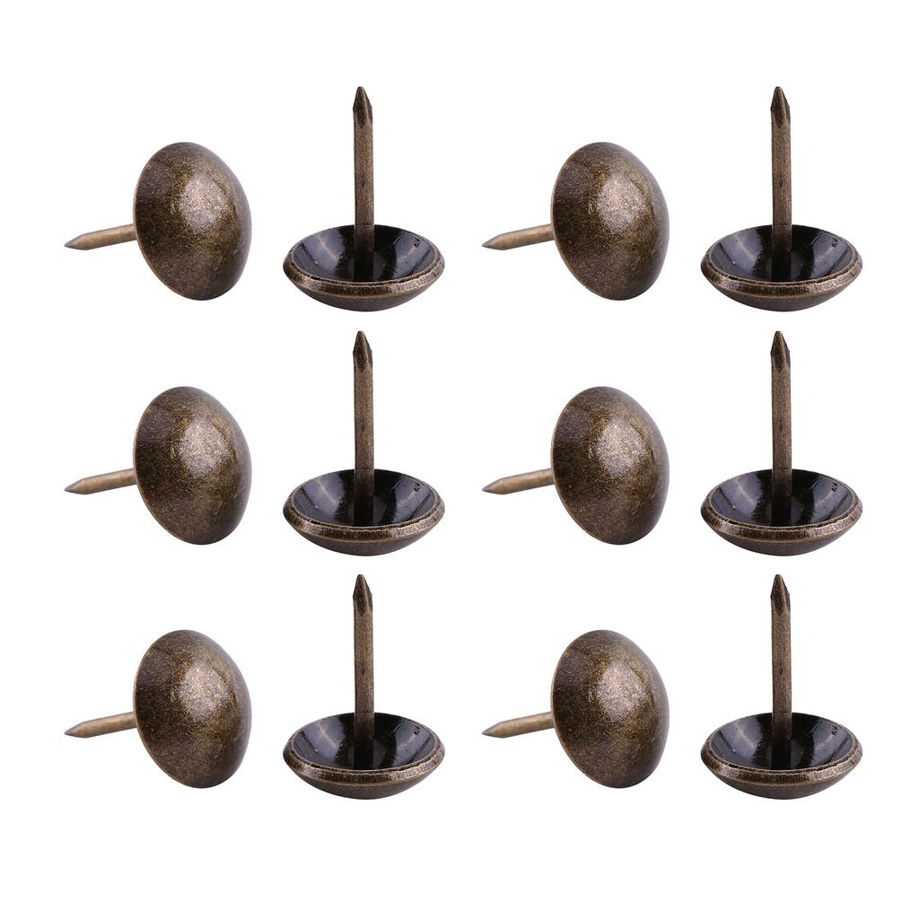 100pc Vintage Upholster Nails Bronze Metal Tag Furniture Sofa Shoe Door Decorative Tack Stud