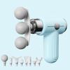 Multi-Head Muscle Relaxation Massager: Electric Fascia Gun for Sports and Neck Therapy, Home Fitness, Mini Size.