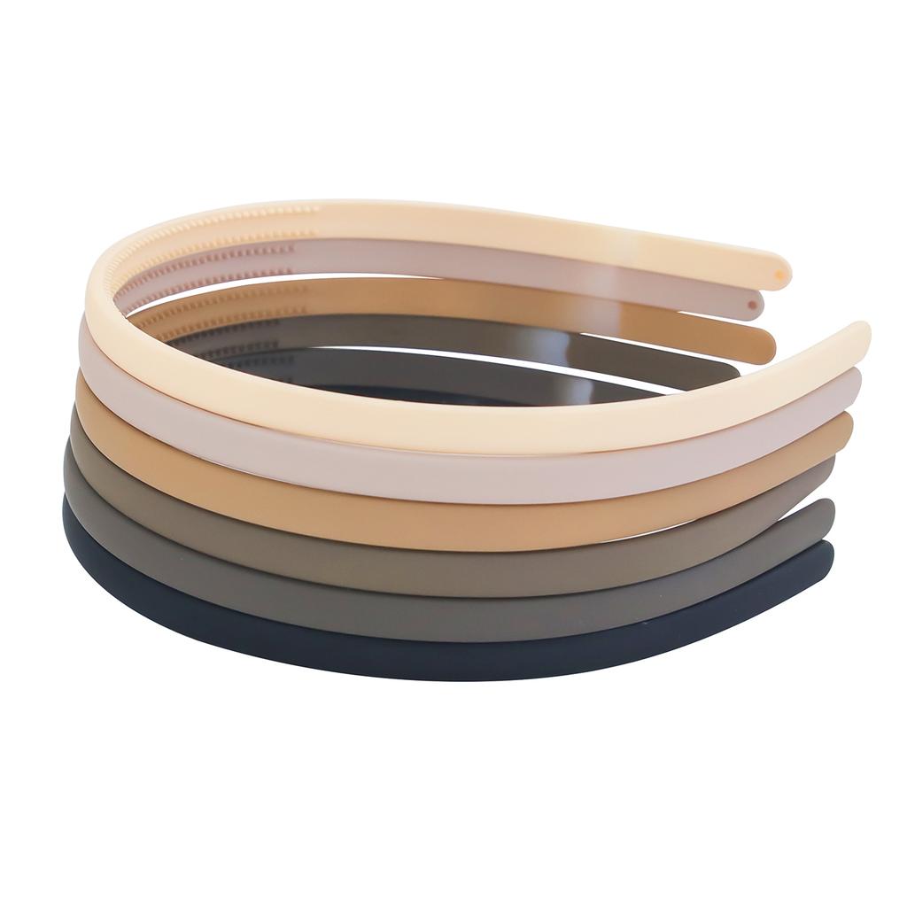 4/5/6pcs Fashion Matte Headband For Women Girls Thin Headband Female Plastic Teeth Hairbands Simple Hair Accessories Mix Styles