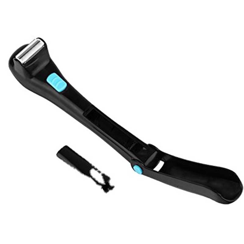 High quality Long handle waterproof foldable High quality Body trimmer Back Hair Removal Safe electric back shaver for men