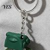 Stress Relief Toy Duck Sound Button Keychain, Rechargeable Fidget Clicker with Real & Keychain Reliever LED Light, Funny Interactive Desk Gifts