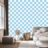 Azure and white checkerboard wallpaper, azure background 50x1000