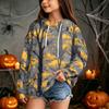 Kids Halloween Print Hoodie Pullover Sweatshirt for Boys Girls Casual Wear