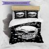 3pcs Custom Name Crystal Skull Sparkle Artwork Bedding Set Printed Bedding Set Duvet Cover Closure Includes 1 Duvet Cover & 2 Pillowcases Bedroom Deco