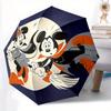1pc Mickey Minnie Witch Automatic 3-Fold Umbrella Design, Cute Cartoon Pattern, Portable Outdoor Umbrella, Perfect, Holiday Gift for Disney