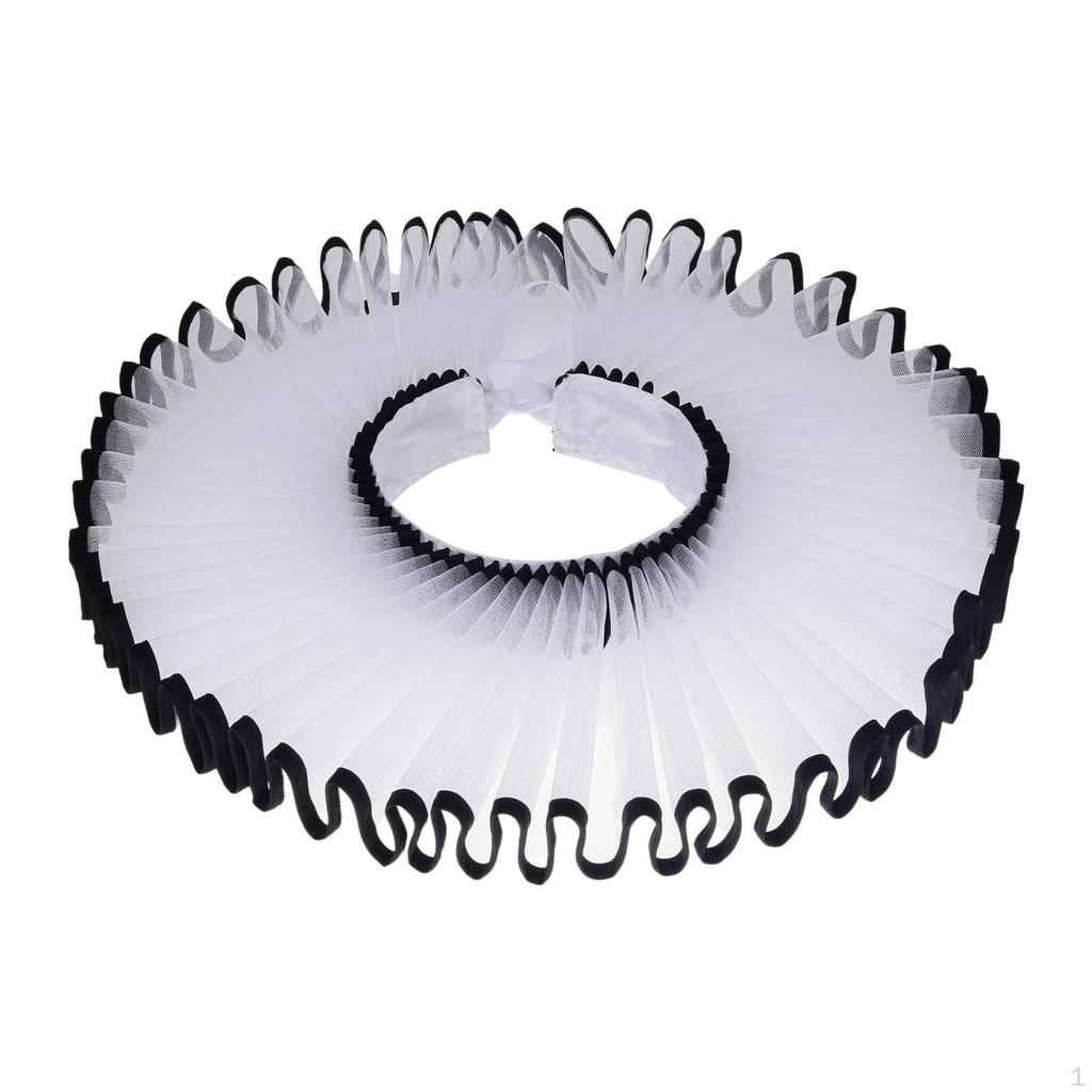 Abnehmbare Rüschenkragen im elisabethanischen Stil für Foto-Requisiten