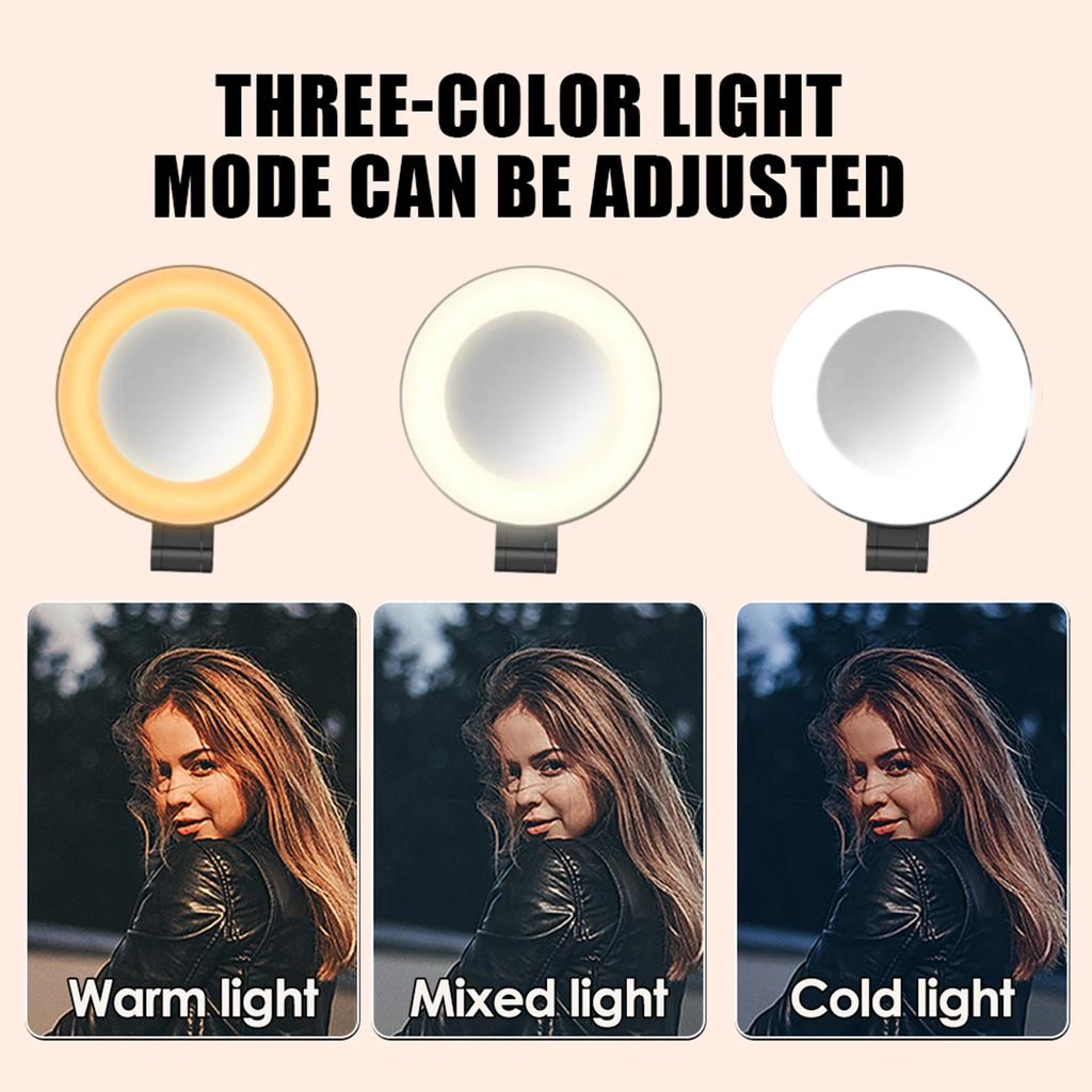 Universal Mobile Phones Tablet Foldable Mini Magnetic Fill Light For Makeup Vlog Selfie Lights Magnet Video Flashes Lamp