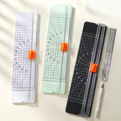 Portable Mini Guillotine Paper Cutter - Manual Photo and Sheet Trimmer