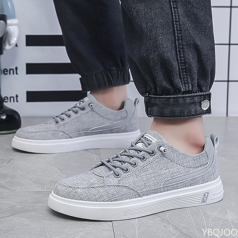 Fashion Men's New Fashionable Canvas Sneakers Sports and Leisure Vulcanized Shoes Flat Bottomed Commuting Style Shoes Zapatos Hombre