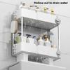 Toilet Tank Storage Rack Bathroom Organizer Shelf Bathroom Storage Rack with Capacity Strong Load-bearing for Toilet Tank